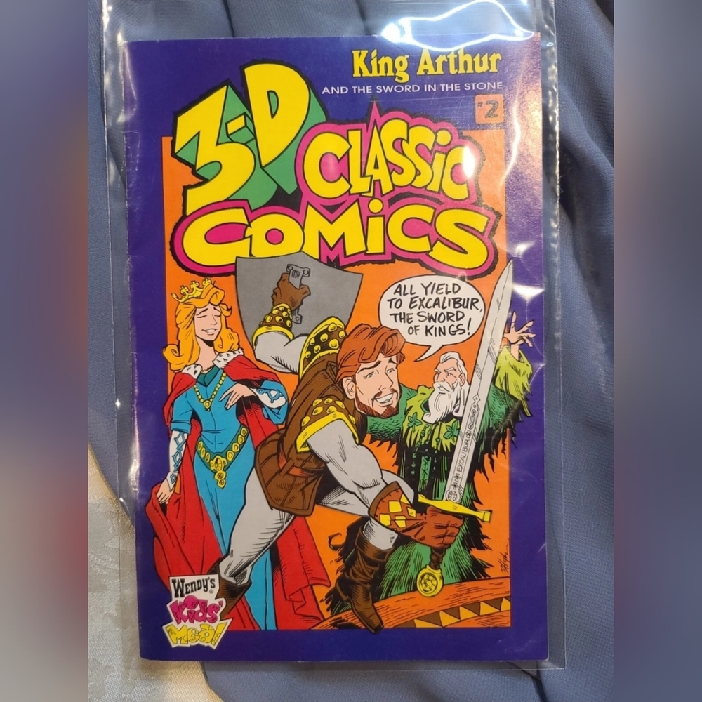 WENDY'S 3D CLASSICS 2 KING ARTHUR MINI COMIC PROMO [ Read Details ]